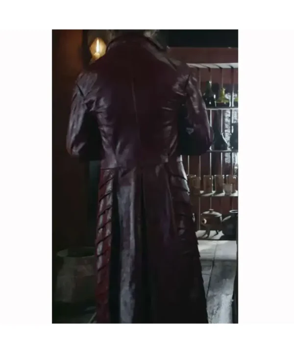 The Witcher Joey Batey Maroon Coat