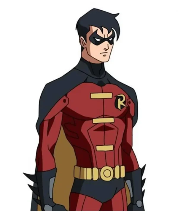 Batman Tim Drake Red and Black Jacket