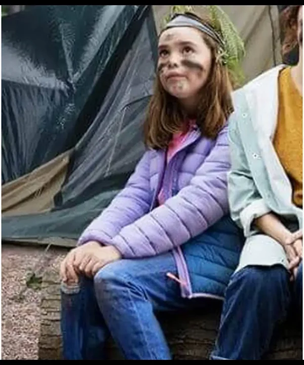 Eden Togwell Trying Puffer Purple Jacket
