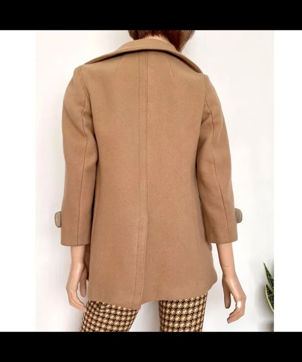 Women’s 1960’s Brown Wool Peacoat