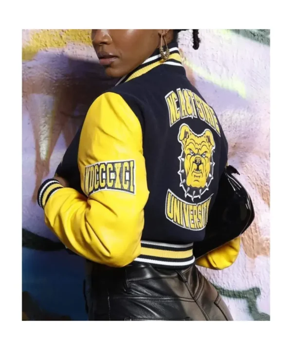 Women’s North Carolina A&T State University Black and Yellow Varsity Jacket