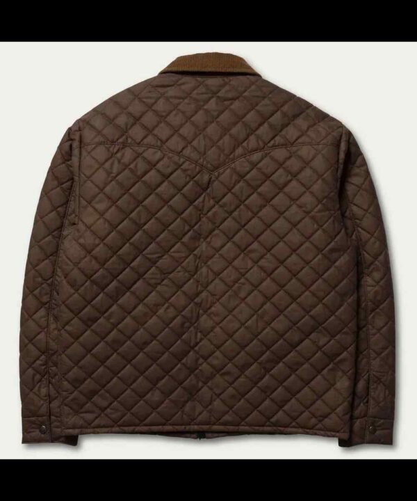 Kevin Costner Yellowstone Season 04 Brown Quilted Jacket