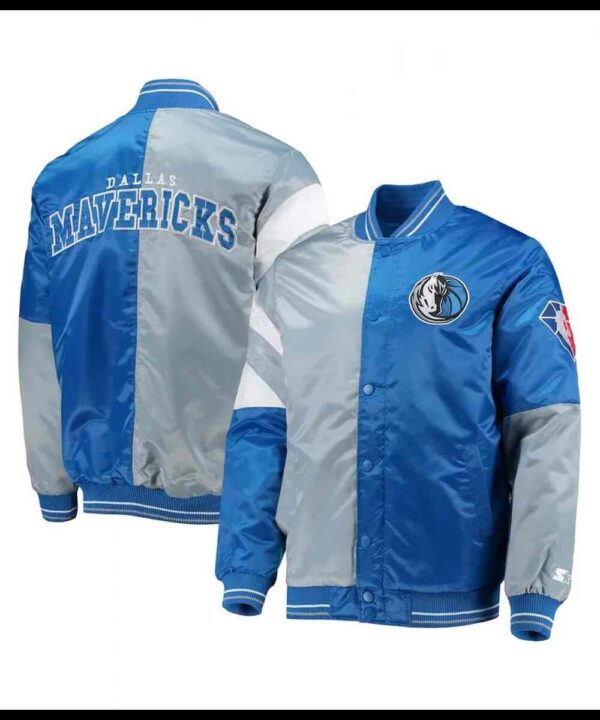 75th Anniversary Leader Dallas Mavericks Satin Color Block Jacket