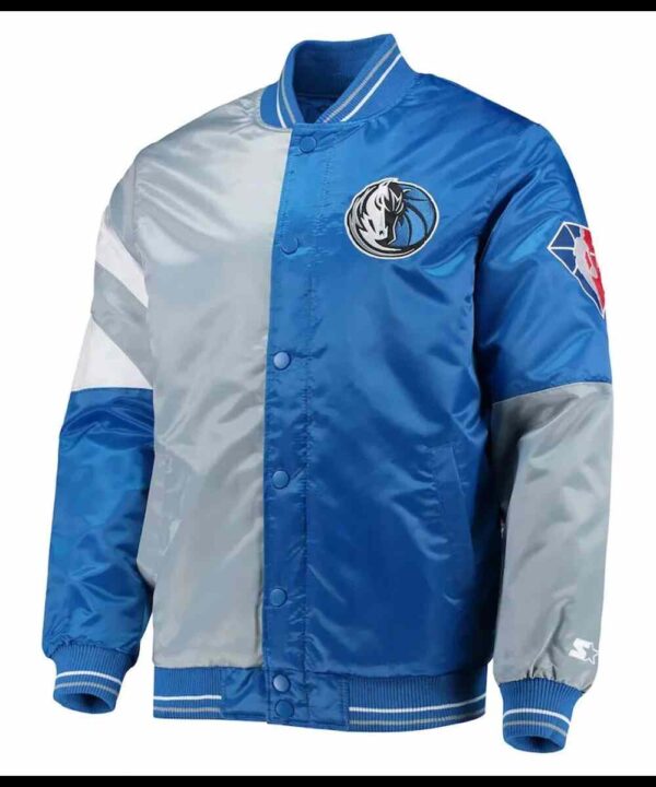 75th Anniversary Leader Dallas Mavericks Satin Color Block Jacket