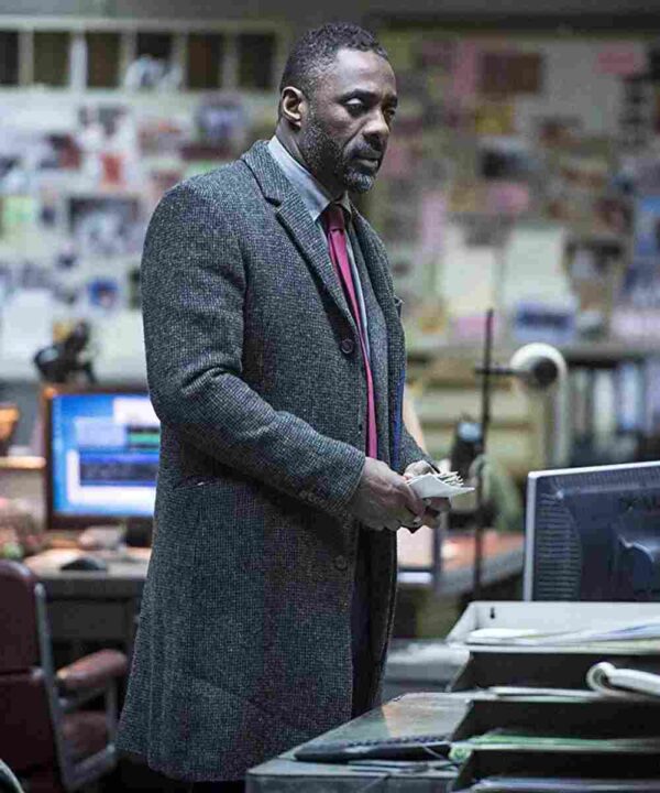 Idris Elba Luther Wool Coat