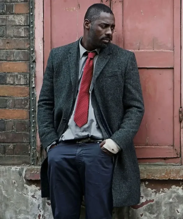 Idris Elba Luther Wool Coat