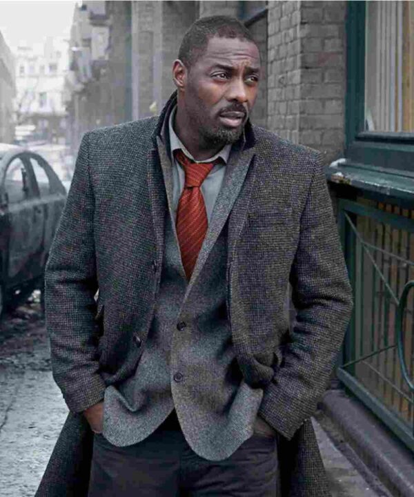 Idris Elba Luther Wool Coat