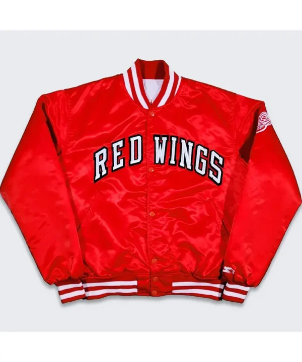 80’s Detroit Red Wings Red Bomber Jacket
