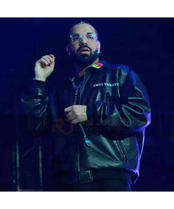Drake Amici Violente Leather Jacket