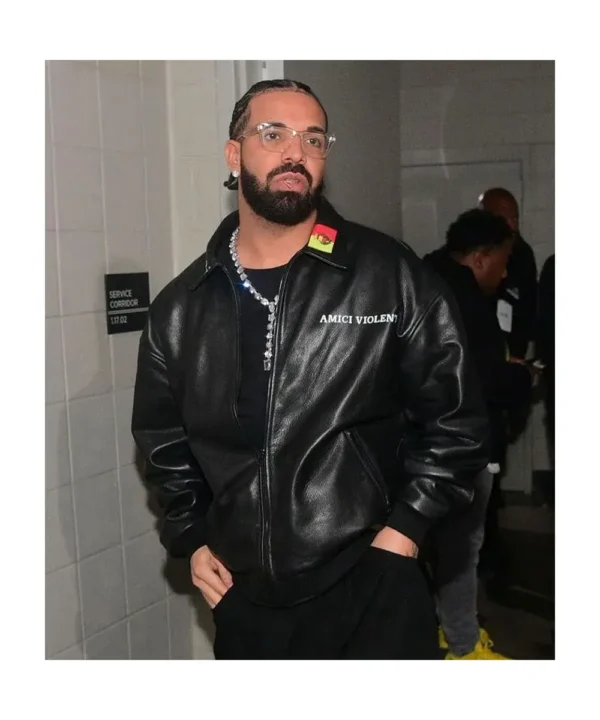 Drake Amici Violente Leather Jacket