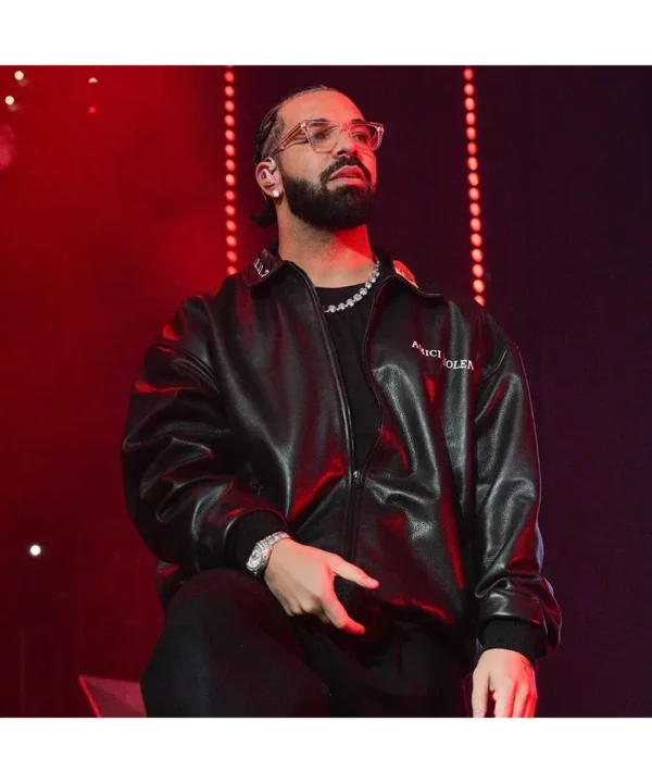 Drake Amici Violente Leather Jacket