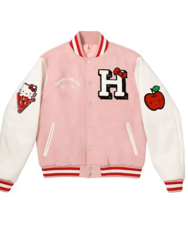Hello Kitty Apples H Letterman Jacket