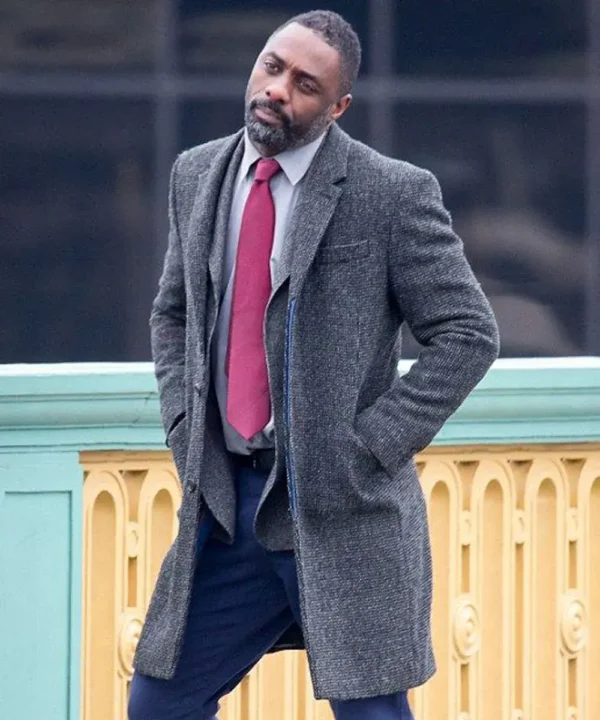 Idris Elba Luther Wool Coat