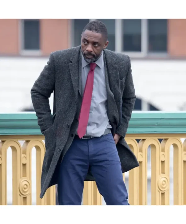 Idris Elba Luther Wool Coat