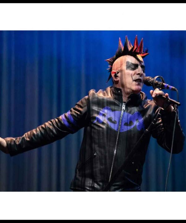 Puscifer Maynard James Keenan Striped Leather Jacket