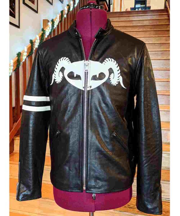 Puscifer Maynard James Keenan Striped Leather Jacket