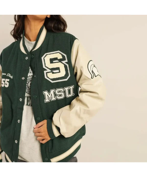 Michigan State Green Varsity Jacket