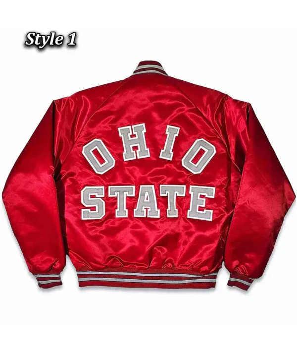 80’s Ohio State Buckeyes Red Bomber Jacket