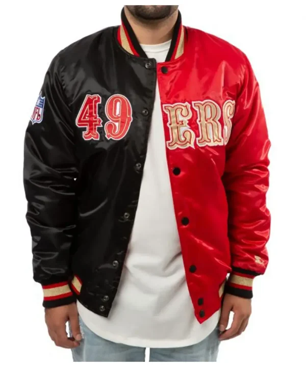 San Francisco 49ers Red and Black Jacket