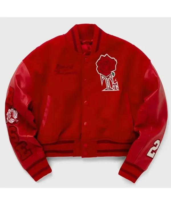 Teyana Taylor Rose Red Varsity Jacket