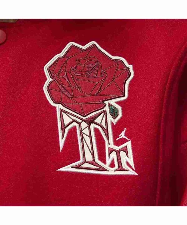 Teyana Taylor Rose Red Varsity Jacket