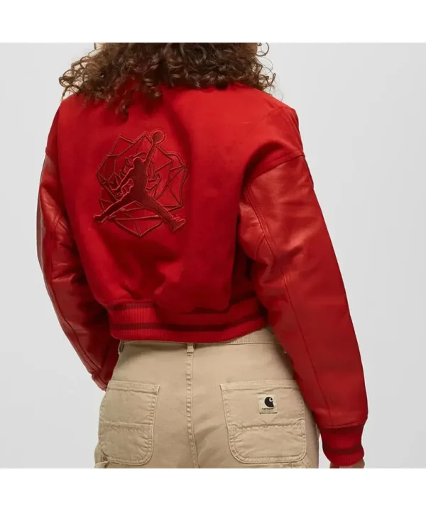 Teyana Taylor Rose Red Varsity Jacket