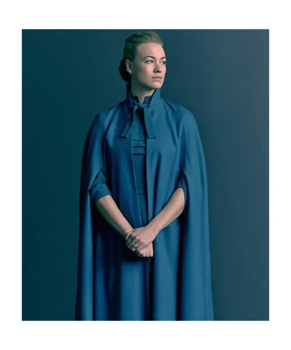 The Handmaid’s Tale Yvonne Strahovski Blue Cape