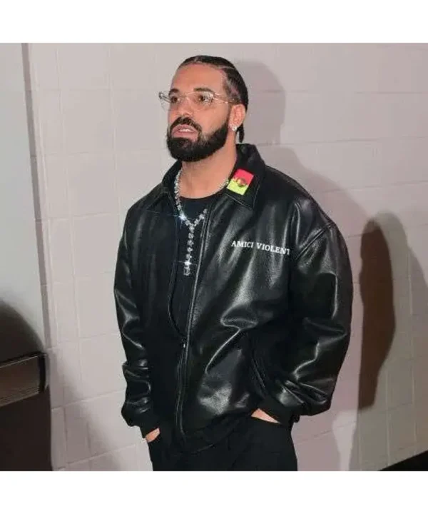 Drake Amici Violente Leather Jacket