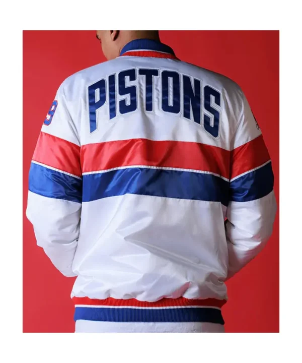 35th Anniversary Detroit Pistons White Jacket