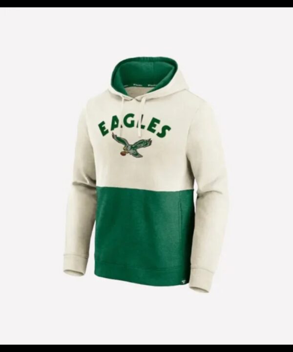 Philadelphia Eagles Kelly Green Colorblock Hoodie