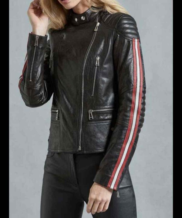 Moto Black Leather Jacket For Women’s