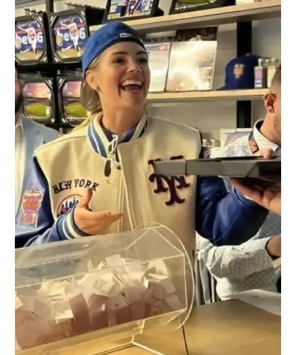 New York Mets Kate Upton Varsity Jacket