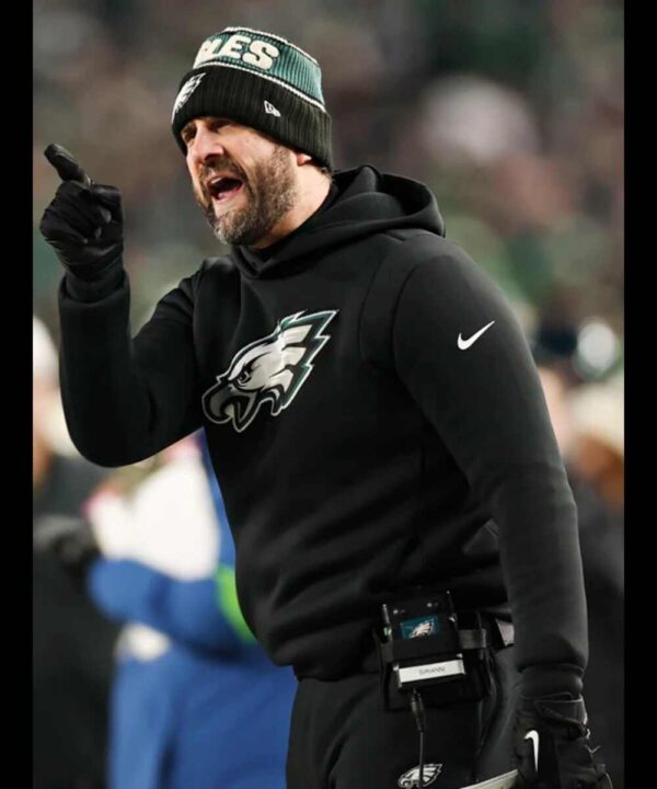 NFC Champions Nick Sirianni Black Eagles Hoodie