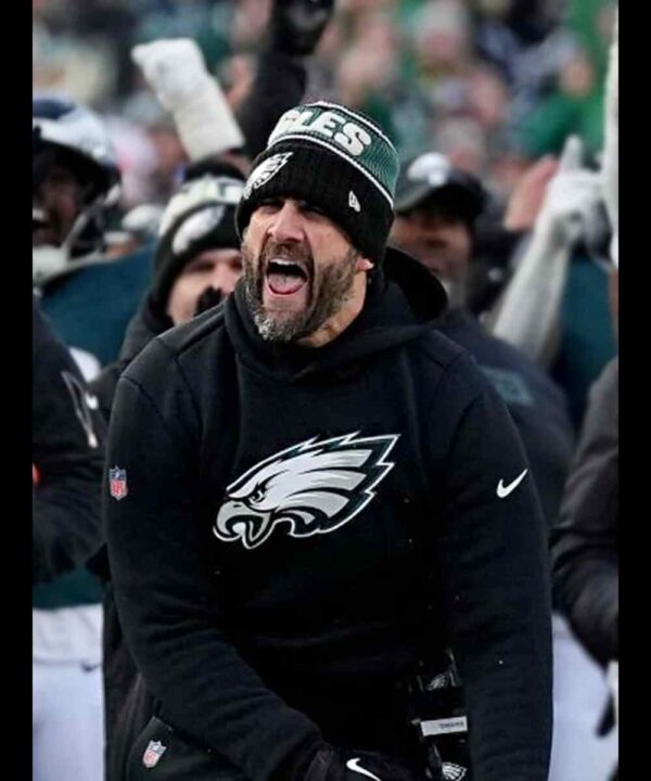 NFC Champions Nick Sirianni Black Eagles Hoodie