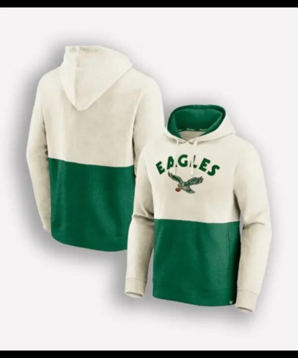 Philadelphia Eagles Kelly Green Colorblock Hoodie