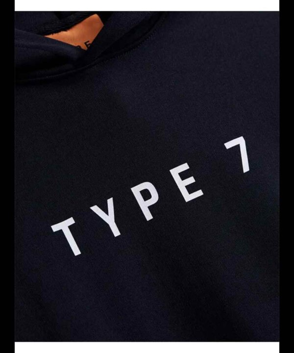 TYPE 7 Text Logo Hoodie