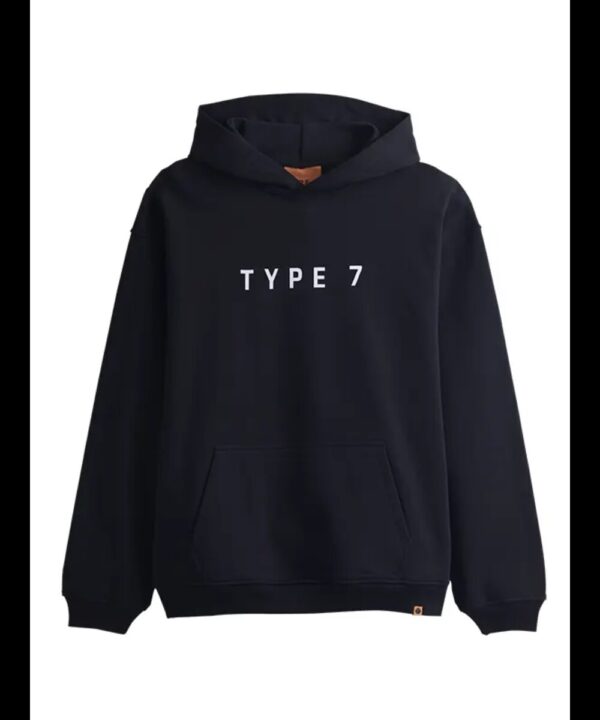 TYPE 7 Text Logo Hoodie