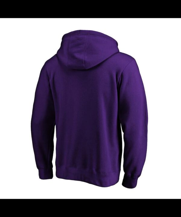 Purple Minnesota Vikings Primary Logo Fitted Pullover Hoodie
