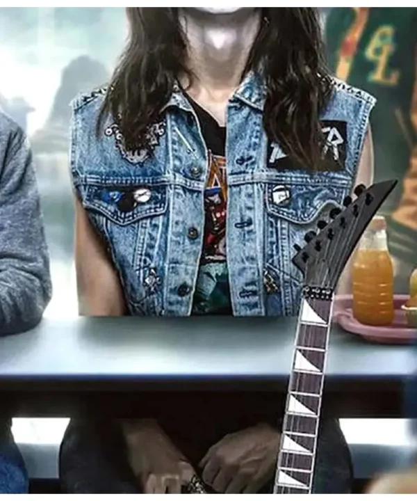 Metal Lords Adrian Greensmith Denim Studded Vest
