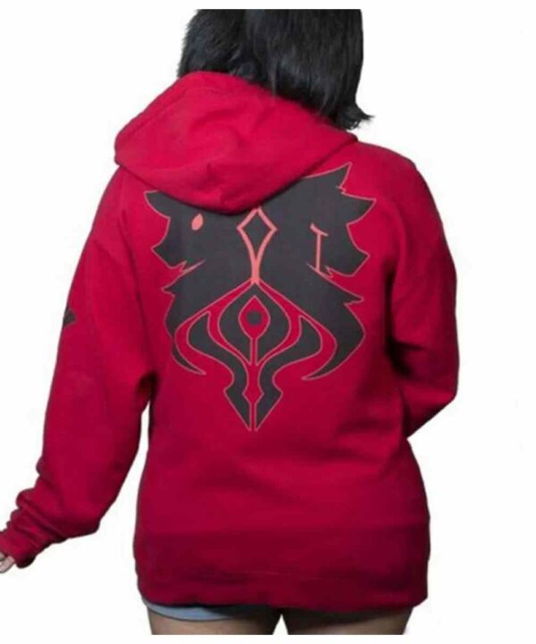 Aaron Lycan Aphmau Fleece Red Hoodie