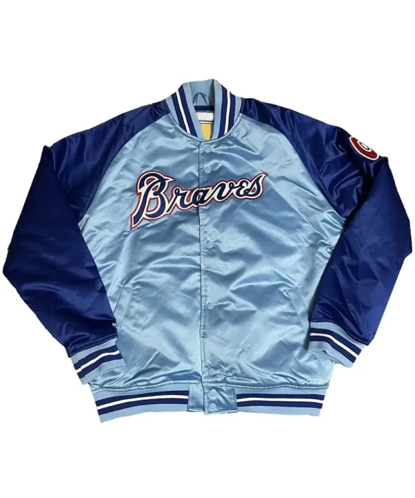 Reload Atlanta Braves Blue Satin Jacket
