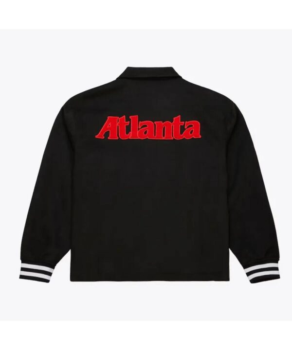 Atlanta Hawks Oversweep Black Varsity Wool Jacket