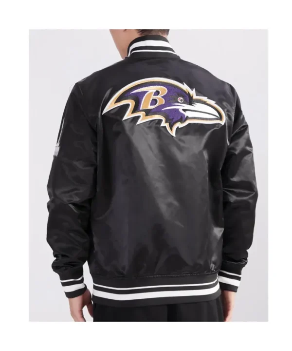 Baltimore Ravens Mashup Classic Rib Satin Jacket