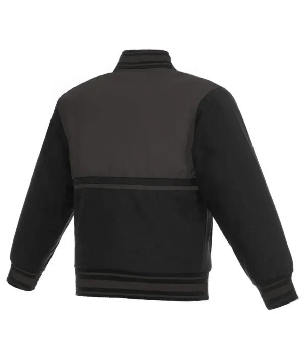 Youth Sacramento Kings Poly Twill Black/Charcoal Jacket