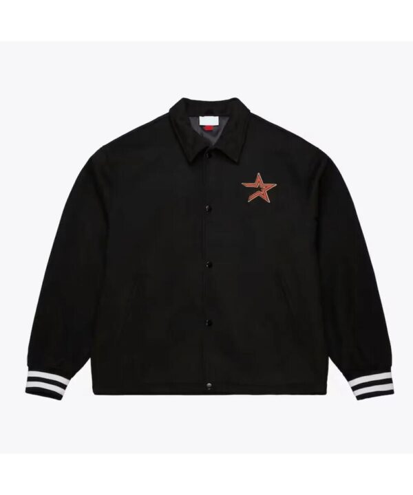 Houston Astros Oversweep Black Varsity Wool Jacket