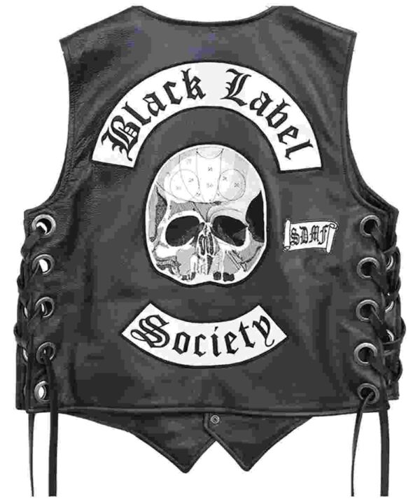 Black Label Society Motorcycle Leather Vest