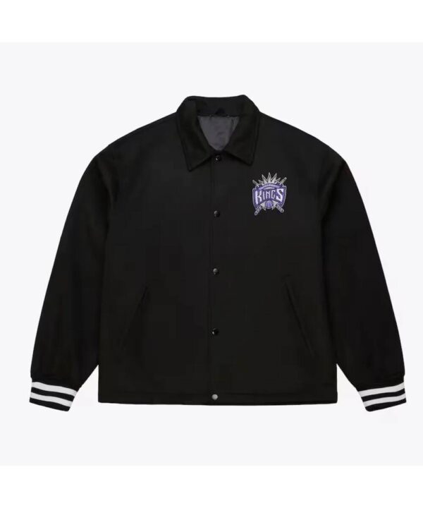 Sacramento Kings Oversweep Black Varsity Wool Jacket