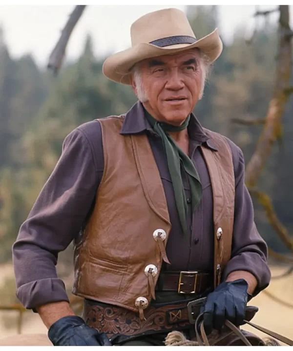 Lorne Greene Bonanza Leather Vest