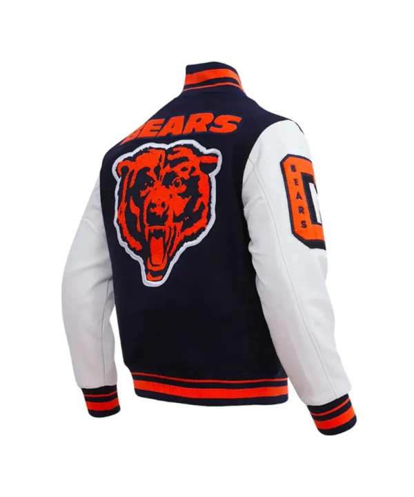 Chicago Bears Mashup Classic Rib Varsity Jacket