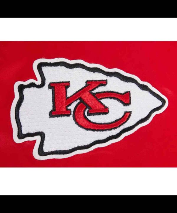 Classic Kansas City Chiefs Black Satin Jacket